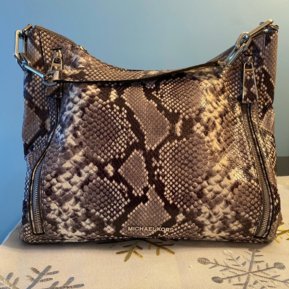 Leather snake skin- michael kors